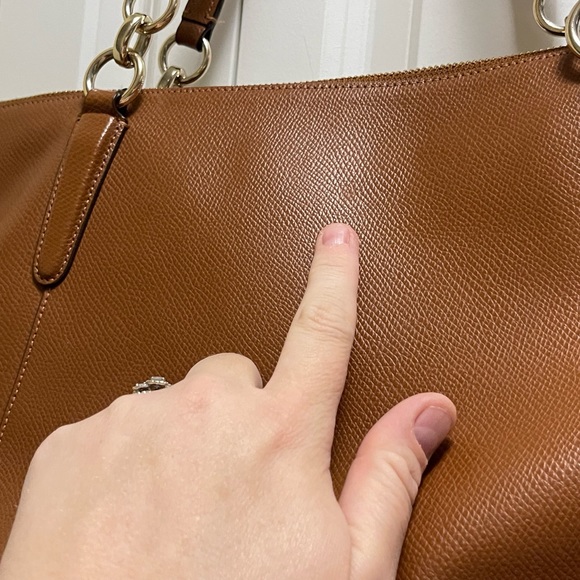 Authentic Coach Pebbled Leather Handbag - Picture 5 of 15